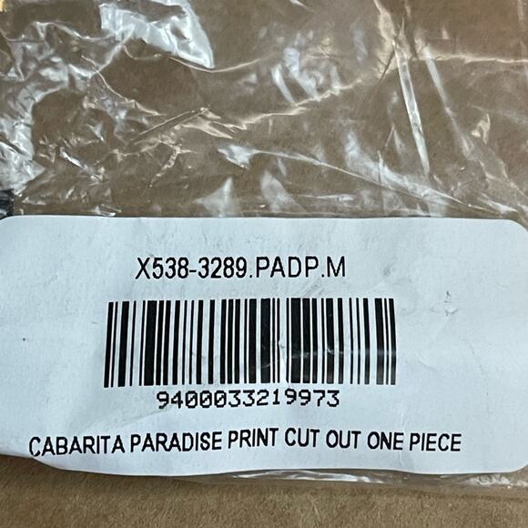 NWT Fredericks of Hollywood Cabarita CutOut Tropical One‎ Piece Swimsuit M NWT - Picture 7 of 7